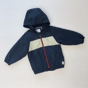Zara | 3-4 Y Colorblock Black & Beige Toddler Windbreaker Jacket